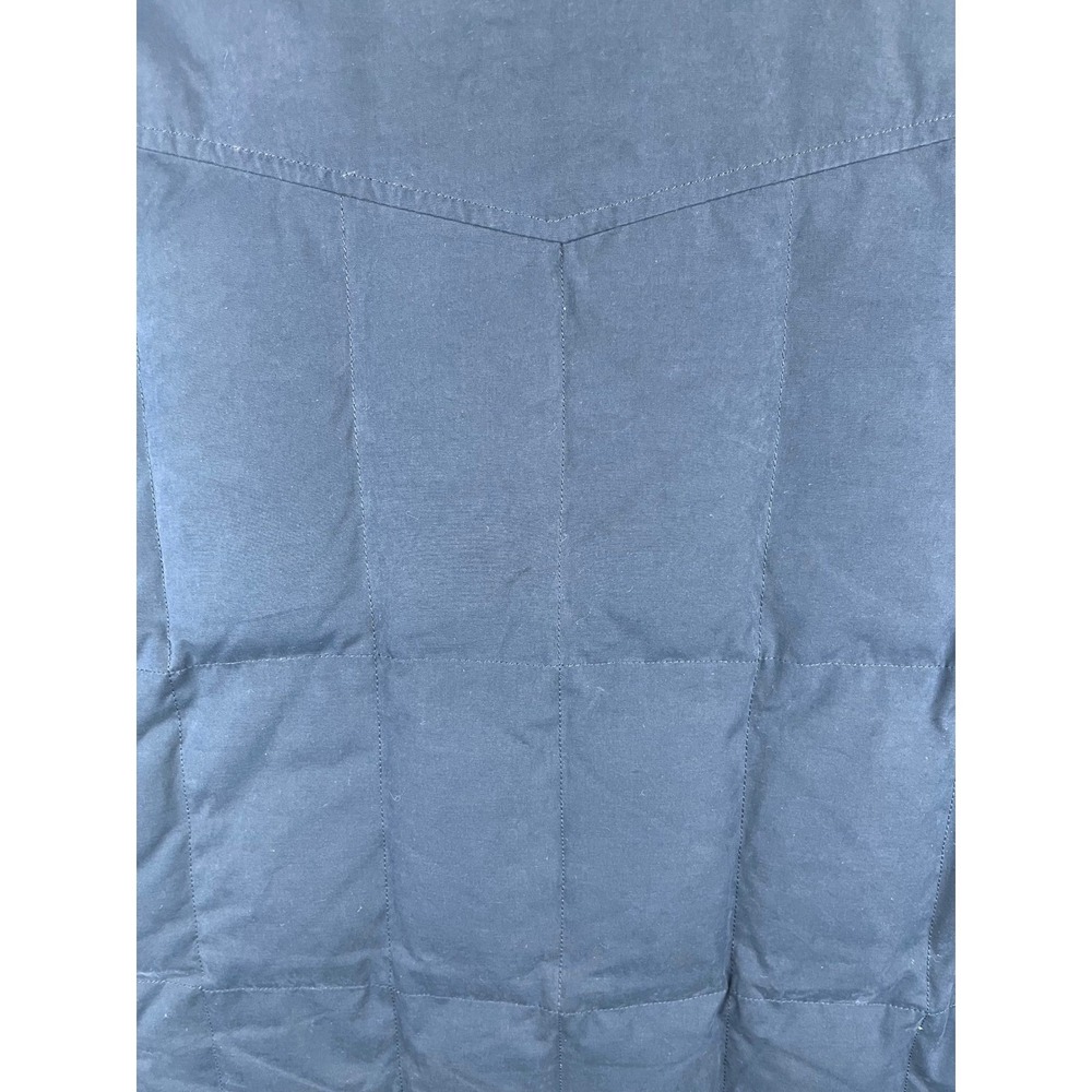 Roundtree & Yorke Outdoors Navy Puffer Vest Men's Medium Quilted Snap Zip - Picture 7 of 13